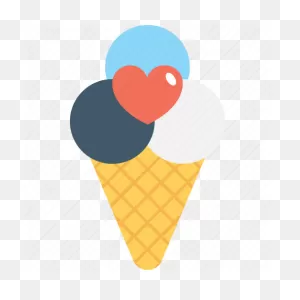 Cone, Heart, Ice Cone, Ice Cream, Snow Cone Icon - Download On ClipartFlare.com 