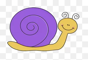 Yellow And Purple Snail Clip Art - Yellow And Purple Snail Image ClipartFlare.com 