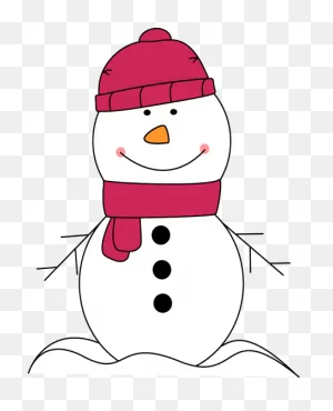 Gif Snowman Images | Snowman Wearing Pink Scarf And Hat Clip Art ClipartFlare.com 
