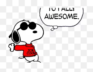 Snoopy Clipart - Snoopy Joe Cool - (640X480) Png Clipart Download