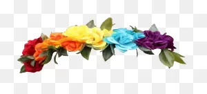 Flowercrown #flowers #flowerheadband #rainbow #pride - Rainbow ClipartFlare.com 