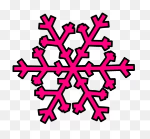 Snowflakes Clipchart | Pink Snowflake Clip Art - Vector Clip Art ClipartFlare.com 