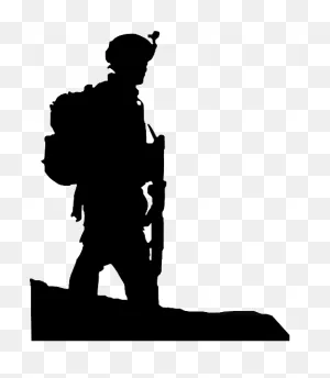 Soldier Silhouette Clipart - Soldier, Army, Silhouette ClipartFlare.com 