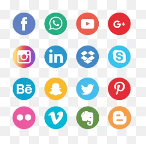 Social Media Logos Png No Background - Social Media Icon Vector ClipartFlare.com 