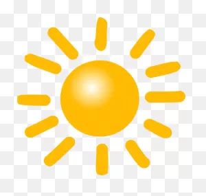 Desenho Vetorial De Sol Brilhante - Weather Symbol For Sun ClipartFlare.com 