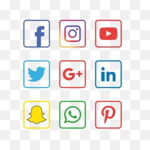 Social Media Icons Set, Social Icons, Media Icons, Social Media ClipartFlare.com 