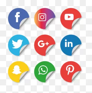 Social Media Icons Setinstagram Whatsapp Facebook - Vector ClipartFlare.com 