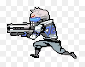 Download 76 Bone - Soldier 76 Pixel Art - Full Size Png Image - ClipartFlare