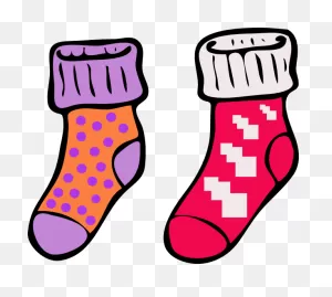 Download Silly Socks Work In Progress ClipartFlare And - Mismatched ClipartFlare.com 