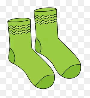 Pair Of Green Socks Clip Art - Pair Of Green Socks Image | Green ClipartFlare.com 