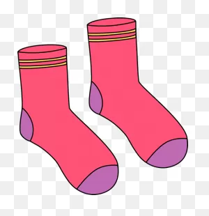 Pink Pair Of Socks Clip Art - Pink Pair Of Socks Image | Sock ClipartFlare.com 
