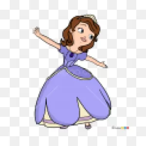 How To Draw Sofia The First, Cartoon Princess