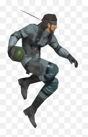 Solid Snake Jumping With A Grenade By Transparentjiggly64 On ClipartFlare.com 
