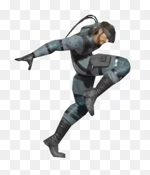 Solid Snake Kneeing By Transparentjiggly64 On 