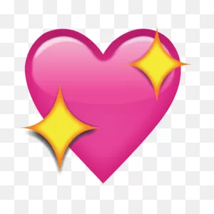Sparkling Pink Heart Emoji | Pink Heart Emoji, Heart Emoji, Emoji ClipartFlare.com 
