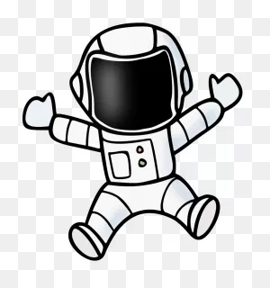 Spaceman - Colour - ClipartFlare