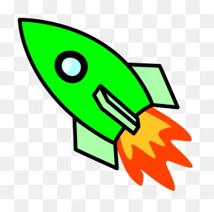 Spaceship Clipart Rocket Fire - Rocket Ship Cut Out - (1024X1024 ClipartFlare.com 