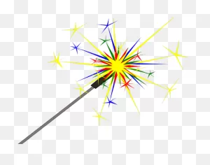 Sparkles Clipart Sparkler - Firework Sparkler Clip Art - Png ClipartFlare.com 
