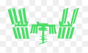 International Space Station (Iss) Silhouette - Free Vector ClipartFlare.com 