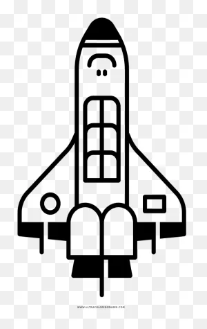 Space Shuttle Coloring Page - Technical Drawing Clipart - Full ClipartFlare.com 