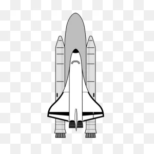Space Shuttle Ready To Take Off Vector Drawing | Public Domain Vectors
