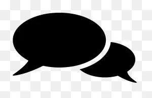 Speech Bubbles Conversation Black - Free Vector Graphic On ClipartFlare