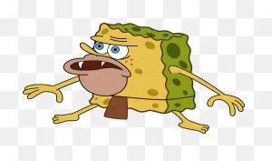 Spongegar Primitive Sponge Caveman Meme Minecraft Skin - Meme ClipartFlare.com 