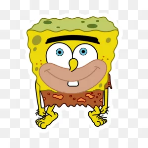 Spongegar Smiling Sticker In 2021 | Spongebob, Spongebob Logic ClipartFlare.com 