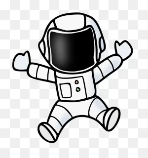 Download Astronaut Space Suit Outer Space Line Art Can Stock ClipartFlare.com 