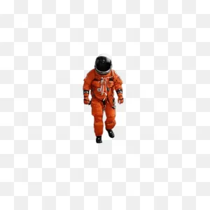 Orange Space Suit Transparent Png - Stickpng