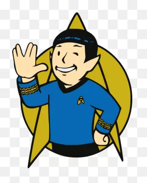 Star Trek Spock Fallout, Star Trek Spock Fallout - Vault Boy Star ClipartFlare.com 