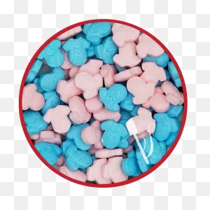 Pink And Blue Baby Onesies Sprinkles Mix