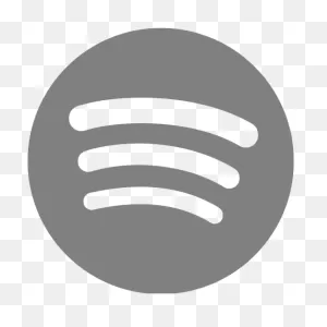 Gray Spotify Icon - Free Gray Site Logo Icons