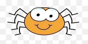 Cute Orange Spider Clip Art - Cute Orange Spider Image | Spider ClipartFlare.com 
