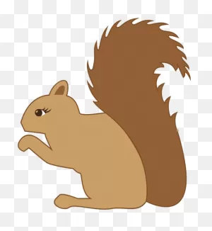 Cute Squirrel | Public Domain Vectors