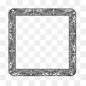 Fancy Vintage Square Frame | Free PNG-WebP