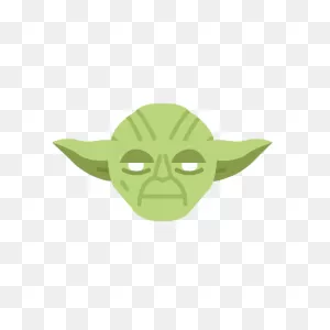Jedi Master Starwars Yoda Icon - Famous Characters Add On Vol 2 Flat