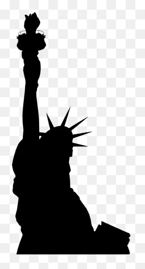 Onlinelabels Clip Art - Statue Of Liberty (Silhouette)