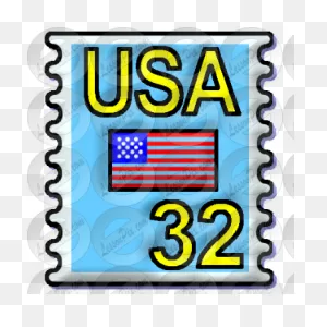 Stamp Picture For Classroom / Therapy Use - Great Stamp Clipart