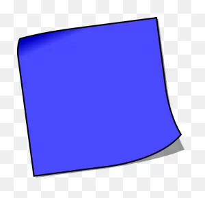 Blank Sticky Note Vector Clip Art - ClipartFlare