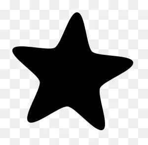 Christmas Star Black And White Clipart - Black Star Vector Png ClipartFlare.com 