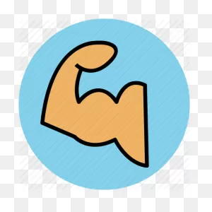 Muscles Icon - Strong Arm Icon - (512X512) Png Clipart Download