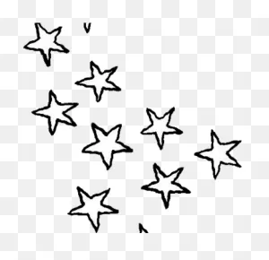 Drawn Star Tumblr Transparent - Transparent Stars Clipart Black ClipartFlare.com 