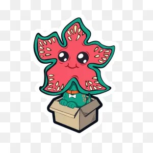 Stranger Things Demodog In Box | Stranger Things Sticker, Stranger ClipartFlare.com 