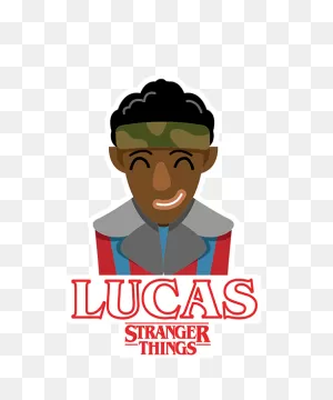 Stranger Things Lucas Sticker By Netflixlat For Ios & Android | ClipartFlare