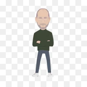 Steve Jobs By Pinterastudio | Free PNG-WebP
