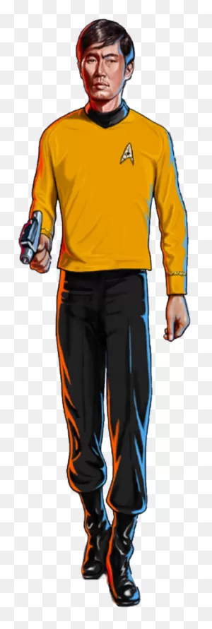 1 Star Crew Rank - Sulu Star Trek Transparent Clipart - Large Size ClipartFlare.com 