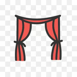 Curtain, Curtains, Fabric, Red, Stage, Texture, Theater Icon - Download ClipartFlare.com 