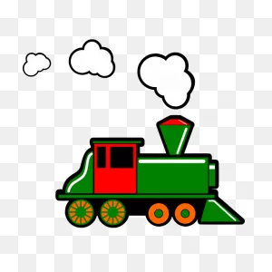 Steam Train In Color | Free PNG-WebP