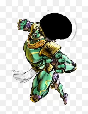 Barboza Ora Ora Ora Ora - Green Star Platinum Clipart - Large Size ClipartFlare.com 
